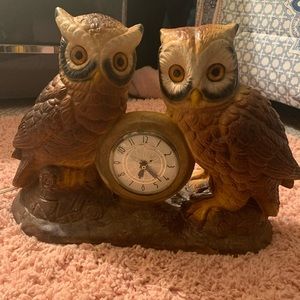 Antique owl clock